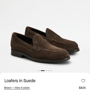 Tod's Brown Leather Loafers Classic Slip-Ons
